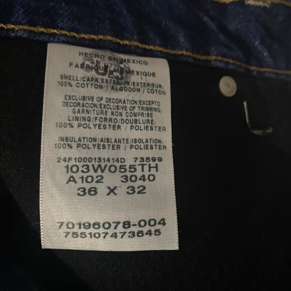 Wrangler Riggs Insulated Lining Denim Workwear Mens Jeans 36x32 Durable Warm - Picture 5 of 6